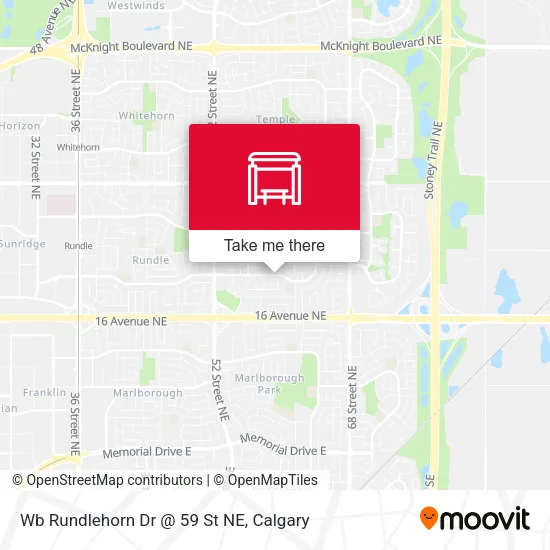 Wb Rundlehorn Dr @ 59 St NE map