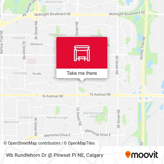 Wb Rundlehorn Dr @ Pineset Pl NE map