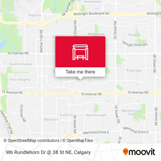 Wb Rundlehorn Dr @ 38 St NE map