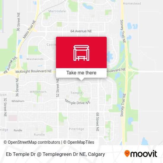Eb Temple Dr @ Templegreen Dr NE map