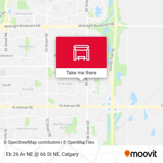 Eb 26 Av NE @ 66 St NE map
