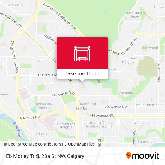 Eb Morley Tr @ 23a St NW map