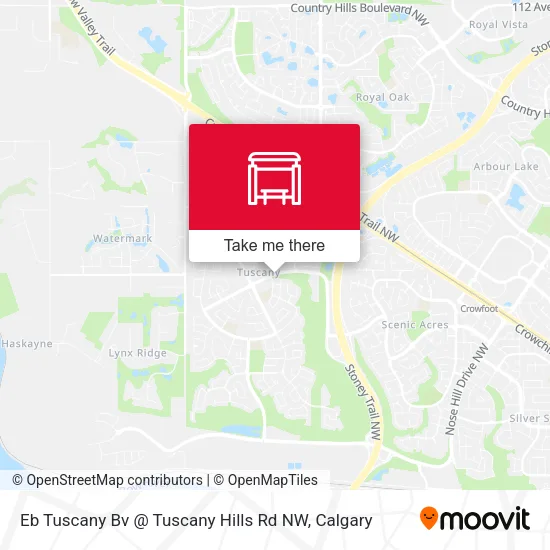 Eb Tuscany Bv @ Tuscany Hills Rd NW map