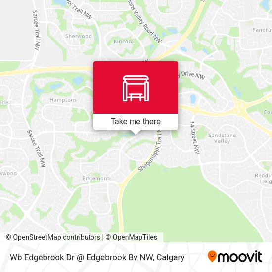 Wb Edgebrook Dr @ Edgebrook Bv NW map