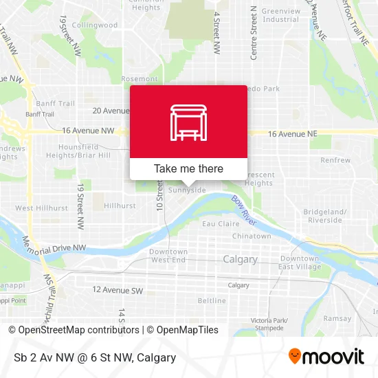 Sb 2 Av NW @ 6 St NW map