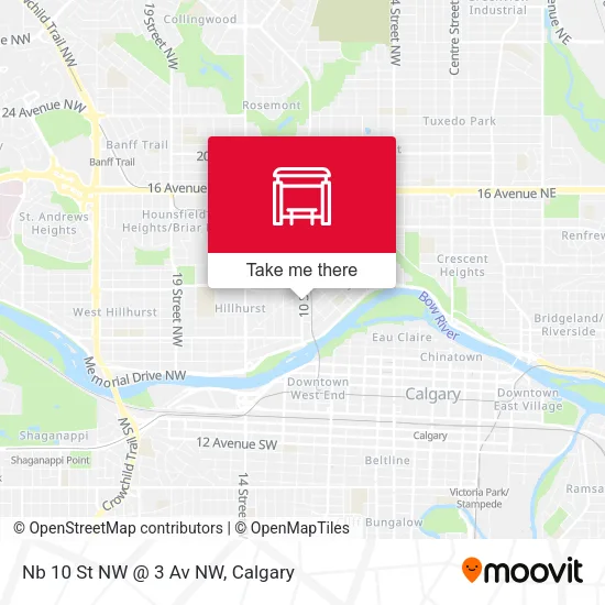 Nb 10 St NW @ 3 Av NW map