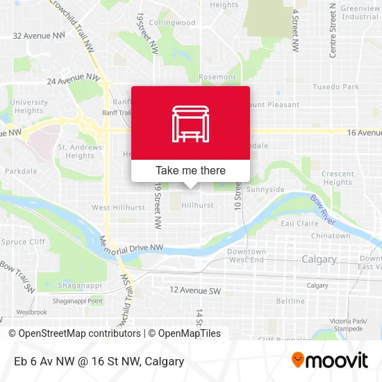 Eb 6 Av NW @ 16 St NW map