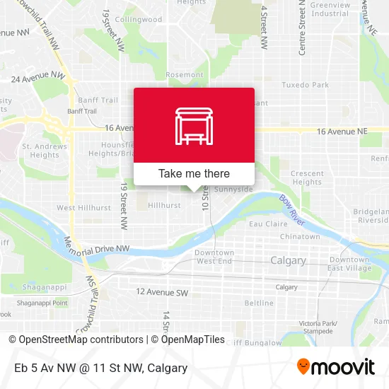 Eb 5 Av NW @ 11 St NW map