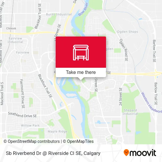 Sb Riverbend Dr @ Riverside Cl SE map