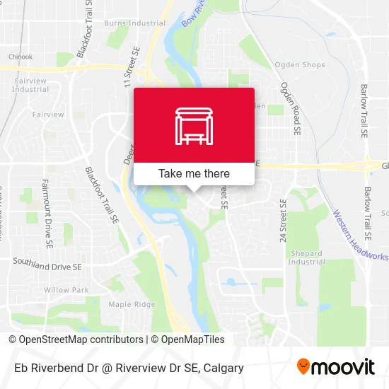 Eb Riverbend Dr @ Riverview Dr SE map