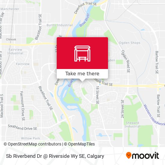 Sb Riverbend Dr @ Riverside Wy SE map