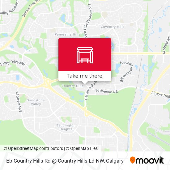 Eb Country Hills Rd @ Country Hills Ld NW map