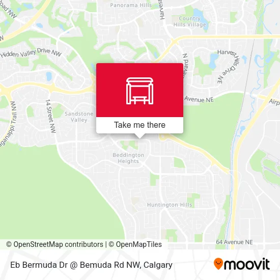 Eb Bermuda Dr @ Bemuda Rd NW map