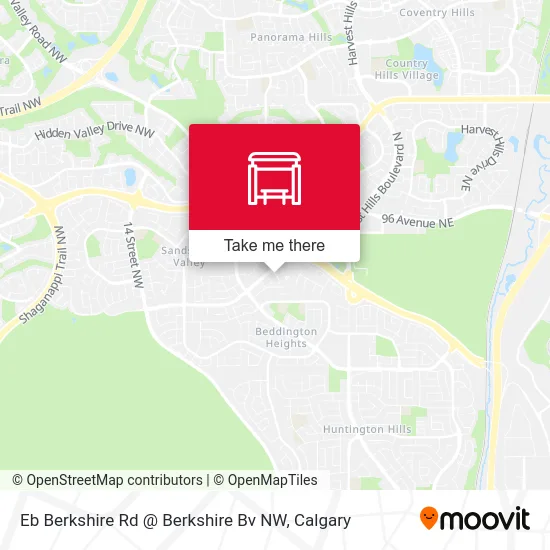 Eb Berkshire Rd @ Berkshire Bv NW map