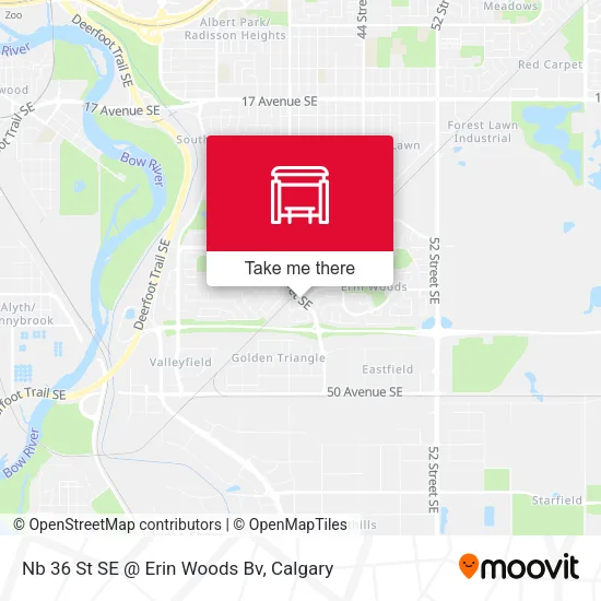 Nb 36 St SE @ Erin Woods Bv map