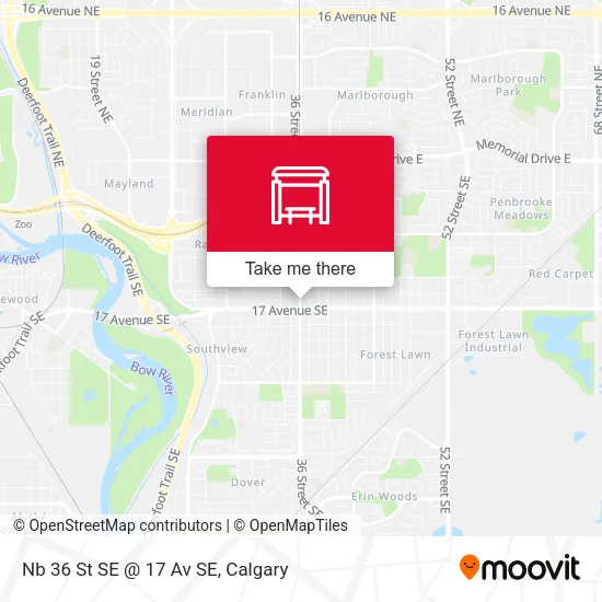 Nb 36 St SE @ 17 Av SE map