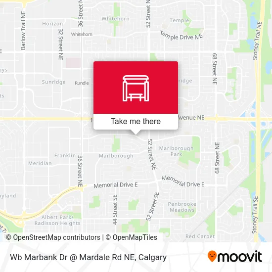 Wb Marbank Dr @ Mardale Rd NE map