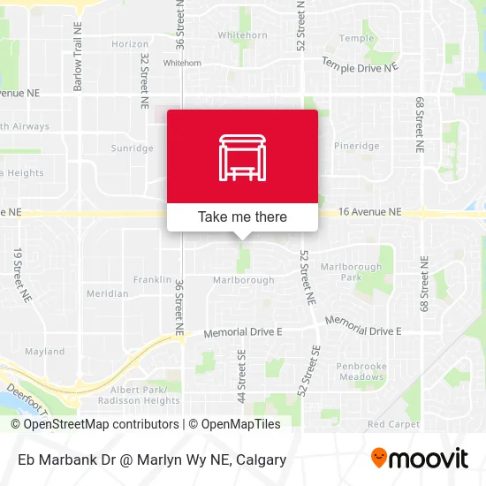 Eb Marbank Dr @ Marlyn Wy NE map