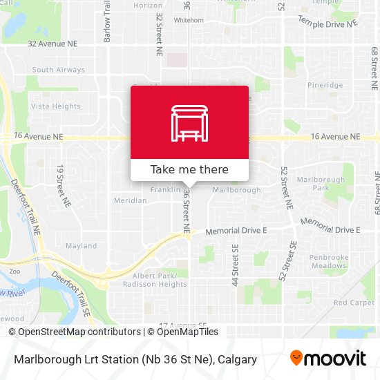 Marlborough Lrt Station (Nb 36 St Ne) map