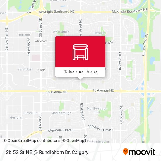 Sb 52 St NE @ Rundlehorn Dr map