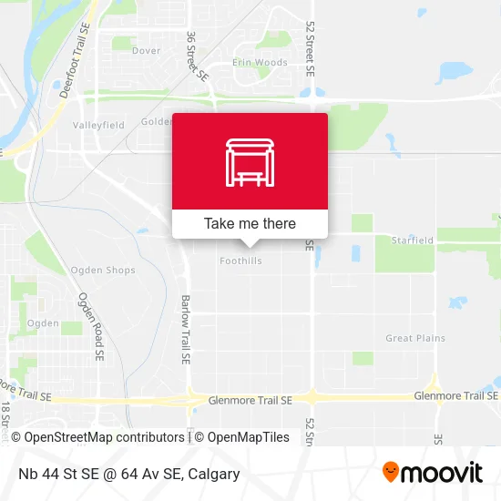 Nb 44 St SE @ 64 Av SE map