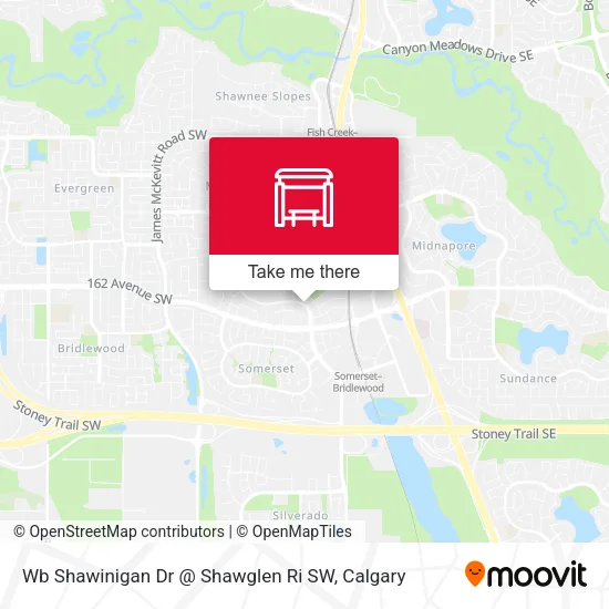 Wb Shawinigan Dr @ Shawglen Ri SW map