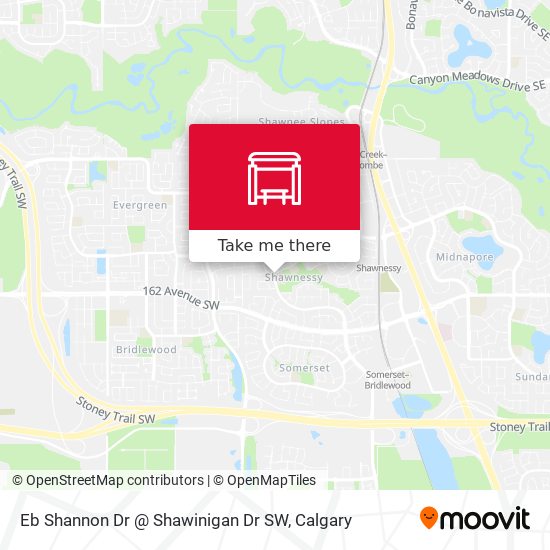 Eb Shannon Dr @ Shawinigan Dr SW map