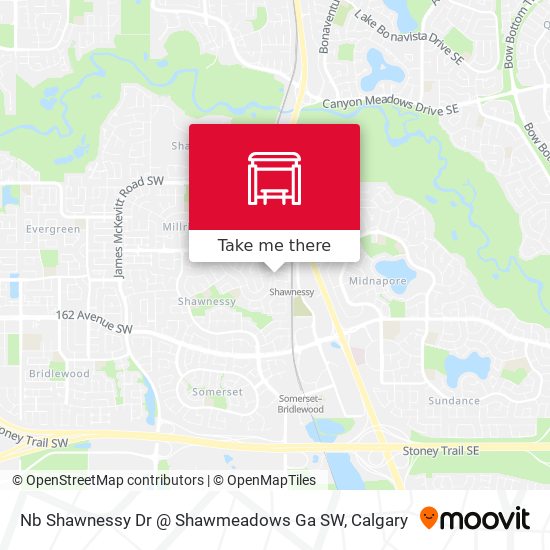 Nb Shawnessy Dr @ Shawmeadows Ga SW map