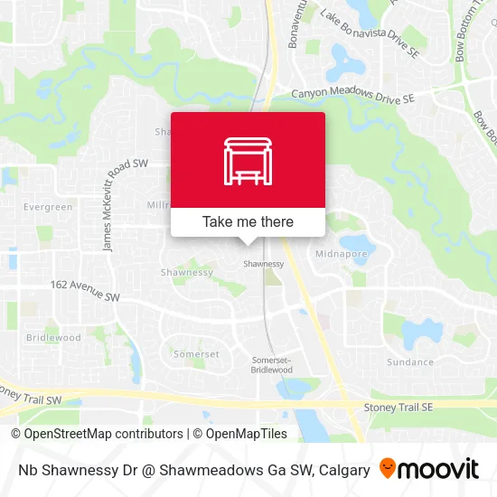 Nb Shawnessy Dr @ Shawmeadows Ga SW map