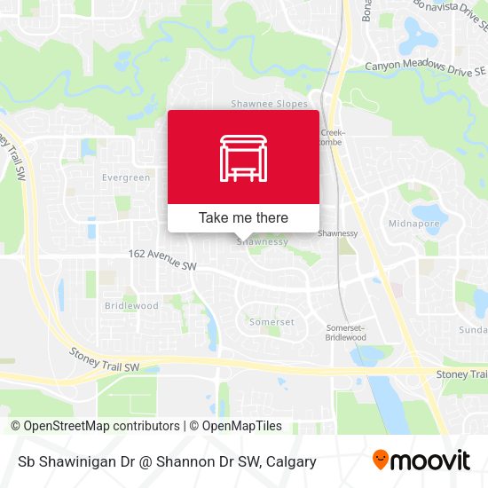 Sb Shawinigan Dr @ Shannon Dr SW map