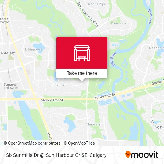 Sb Sunmills Dr @ Sun Harbour Cr SE map