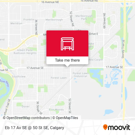 Eb 17 Av SE @ 50 St SE map