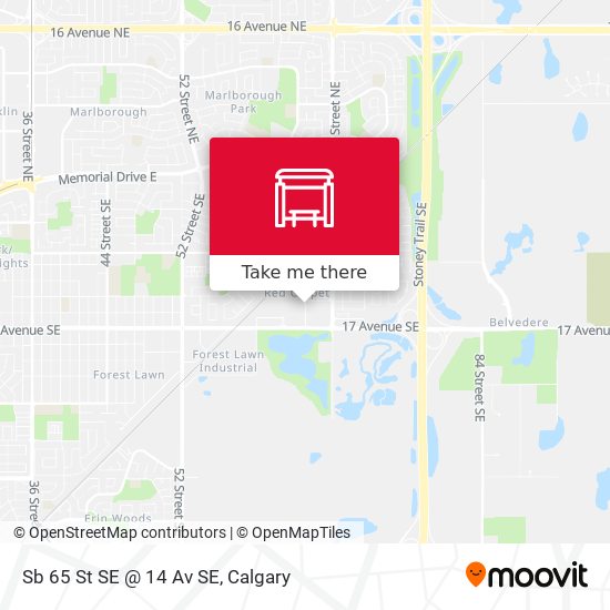 Sb 65 St SE @ 14 Av SE map