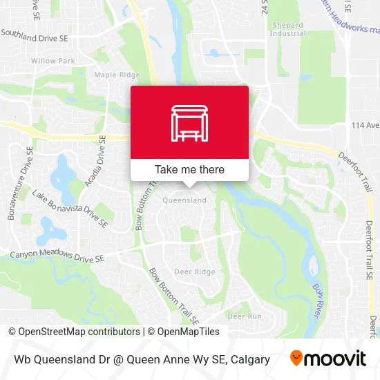 Wb Queensland Dr @ Queen Anne Wy SE map