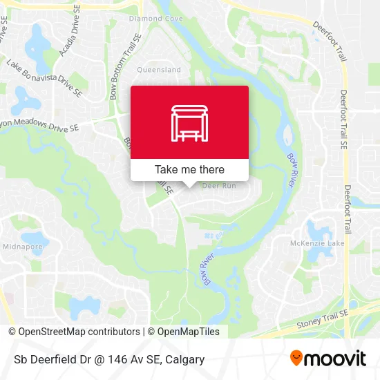 Sb Deerfield Dr @ 146 Av SE map