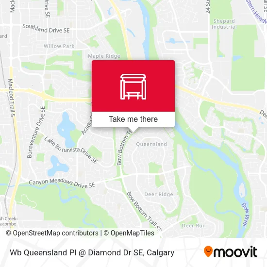 Wb Queensland Pl @ Diamond Dr SE map