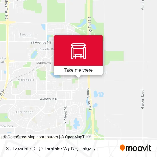 Sb Taradale Dr @ Taralake Wy NE map
