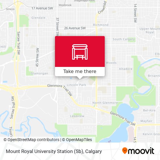 Mount Royal University Station (Sb) plan