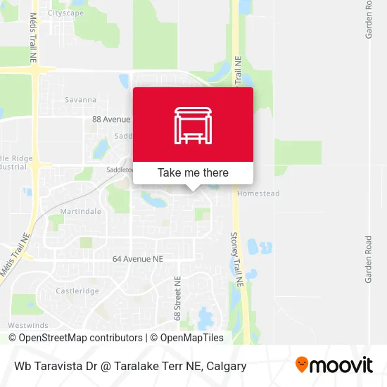 Wb Taravista Dr @ Taralake Terr NE map