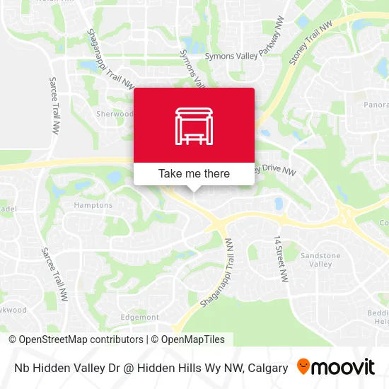 Nb Hidden Valley Dr @ Hidden Hills Wy NW map