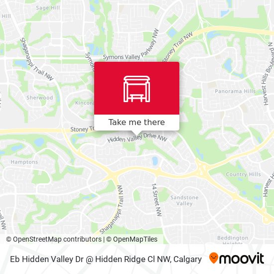 Eb Hidden Valley Dr @ Hidden Ridge Cl NW map