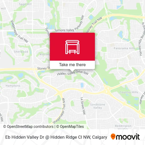 Eb Hidden Valley Dr @ Hidden Ridge Cl NW map