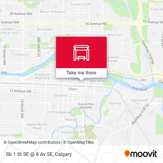 Sb 1 St SE @ 8 Av SE map