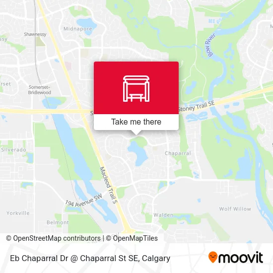 Eb Chaparral Dr @ Chaparral St SE map