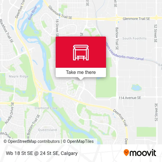 Wb 18 St SE @ 24 St SE map