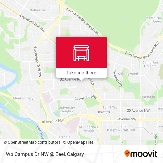 Wb Campus Dr NW @ Eeel map