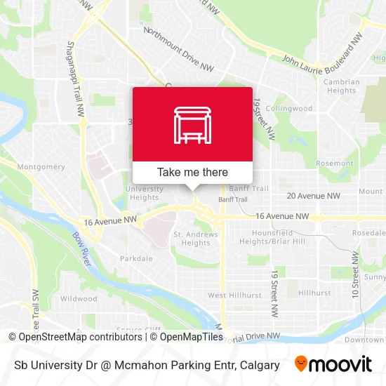 Sb University Dr @ Mcmahon Parking Entr plan