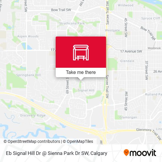 Eb Signal Hill Dr @ Sienna Park Dr SW map