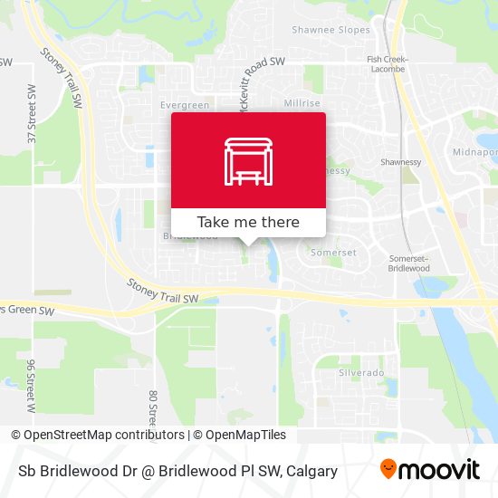 Sb Bridlewood Dr @ Bridlewood Pl SW map