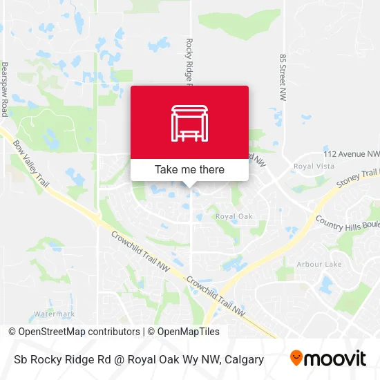 Sb Rocky Ridge Rd @ Royal Oak Wy NW map